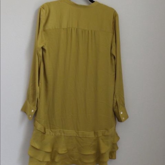 Banana Republic Silk Mustard Dress - Picture 4 of 8